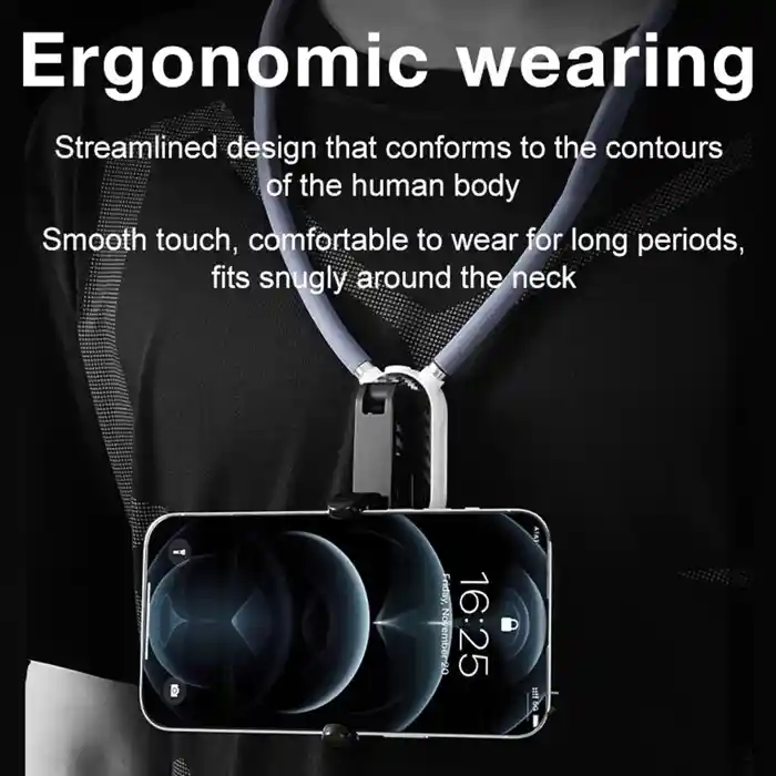 JMARY MG-02 Magsafe Neck Holder for Action Camera Mobile Phone Silicone Necklace Mount Neck Holder